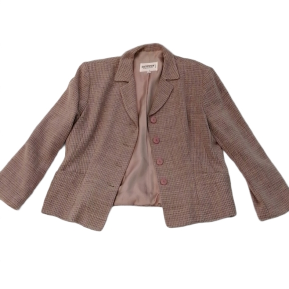 Holt Renfrew Linen Blazer + Skirt sz 16 - Picture 3 of 16